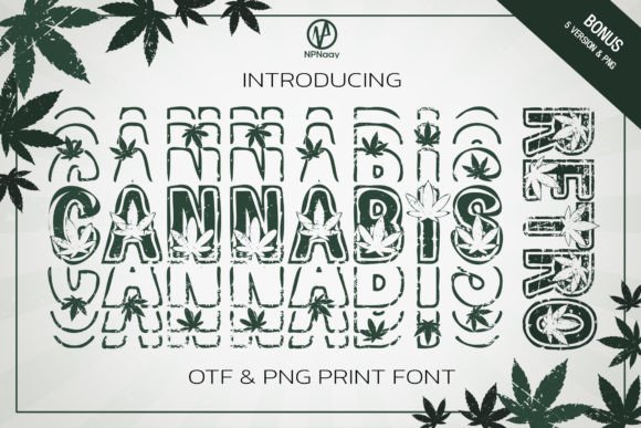 Cannabis Retro: A Cool Display Font for Modern Projects