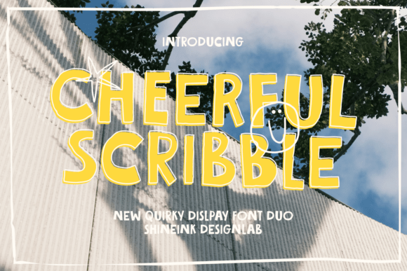 Cheerful Scribble: A Quirky Display Font for Playful Branding