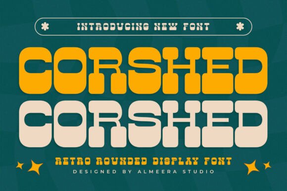 Corshed: A Retro Font with a Modern, Playful Edge