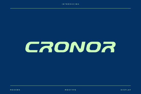 Cronor: The Modern Display Typeface for Sports Branding