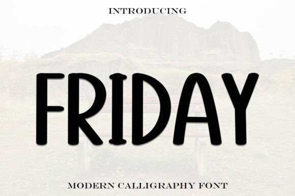 Friday: The Sweet Display Font for Joyful Design