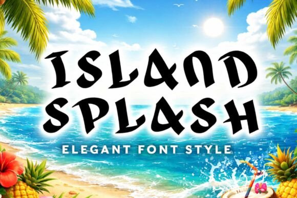 Island Splash: A Display Font for Bold, Eye-Catching Designs