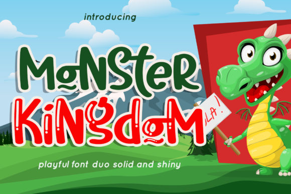 Monster Kingdom: A Playful Display Font for Creative Projects
