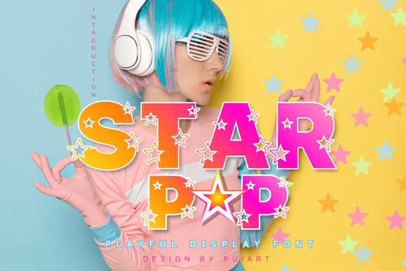 Star Pop Font: A Playful Burst of Creative Energy