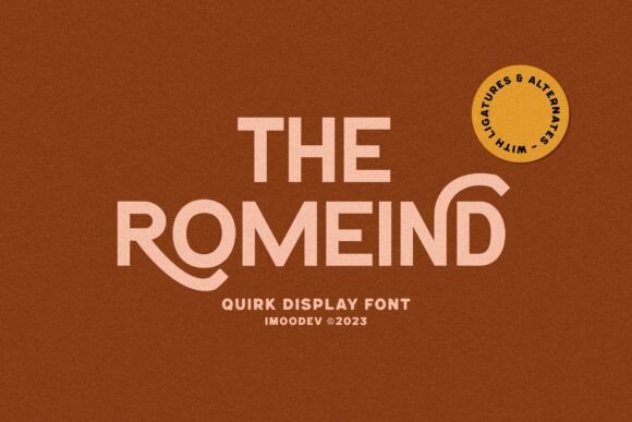 The Romeind: A Font That Balances Structure and Artistry