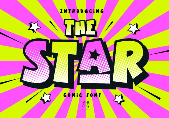 The Star Font: Bold Comic Style for Maximum Impact